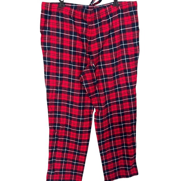 J. Crew Flannel Pajama Pants in Red Plaid XL New Mens xmas christmas holiday - Picture 4 of 6